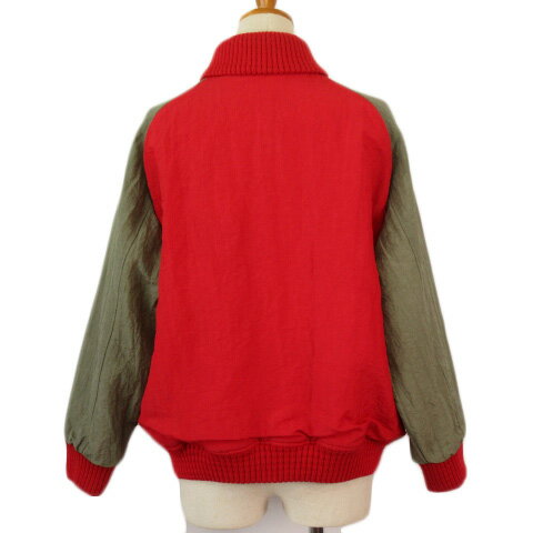 【中古】ジャンセン jantzen ビンテージ ジャケット ブルゾン ボア ナイロン 赤 レッド レディース 【ベクトル 古着】 220723