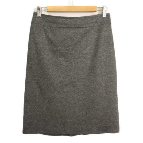 【中古】自由区 オンワード樫山 Lanificio Faliero Sarti スカート スリット ストレッチ 38 グレー レディース 【ベクトル 古着】 220903