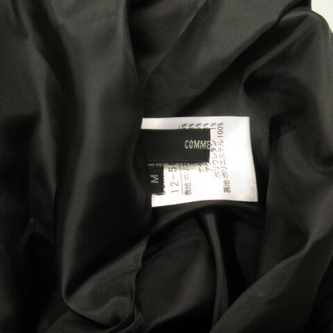 【中古】コムサイズム COMME CA ISM スカート ベアワンピ 2way ギャザー フレア M 黒 ブラック レディース 【ベクトル 古着】 221015