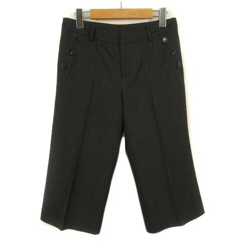 Wool - 【中古】ニューヨーカー NEWYORKER パンツ クロップド ウール 11 グレー レディース 【ベクトル 古着】 230226