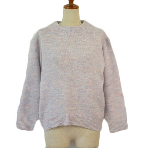 【中古】ナノユニバース nano universe nano BASE セーター ミックスニット ウール混 F ラベンダー レ..