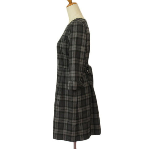 【中古】ロペピクニック ROPE Picnic ワンピース チェック フレア タック 38 グレー レディース 【ベクトル 古着】 230621 auc-vector-19353066 ブランド古着の買取販売ベクトル サンプル画像2