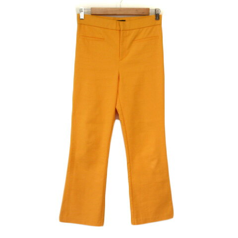【中古】ザラ ZARA パンツ フレア ブーツカット ストレッチ M オレンジ レディース 【ベクトル 古着】 230620 【中古】ザラ ZARA パンツ フレア ブーツカット ストレッチ M オレンジ レディース 【ベクトル 古着】 230620