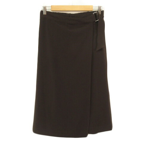 【中古】コムサモデルズ COMME CA MODELS ラップ風パンツ 9 茶 ブラウン レディース 【ベクトル 古着】 231028