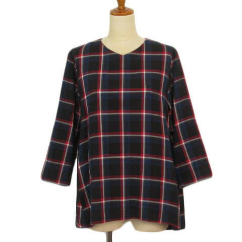 【中古】ゴールデンベア GOLDEN BEAR カットソー プルオーバー チェック Vネック LL 黒 ブラック レディース 【ベクトル 古着】 231029 【中古】ゴールデンベア GOLDEN BEAR カットソー プルオーバー チェック Vネック LL 黒 ブラック レディース 【ベクトル 古着】 231029