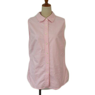 Sleeveless - 【中古】エルエルビーン L.L.BEAN シャツ オックスフォード ノースリーブ M ペルー製 ピンク レディース 【ベクトル 古着】 240427