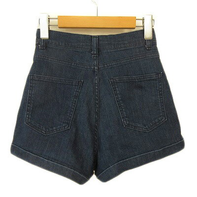 【中古】エモダ EMODA ショートパンツ デニム ロールアップ 1 青 ブルー レディース 【ベクトル 古着】 240512