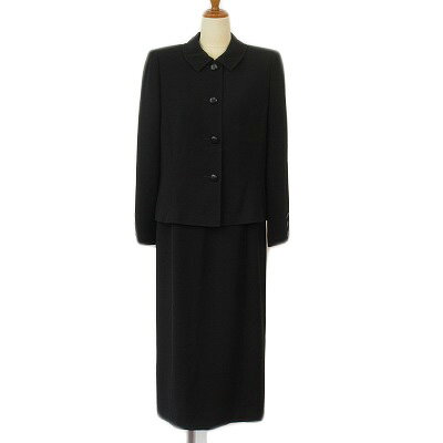 【中古】ピエールバルマン PIERRE BALMAIN スーツ ブラックフォーマル ジャケット ワンピース 11 黒 ブラック レディース 【ベクトル 古着】 240615