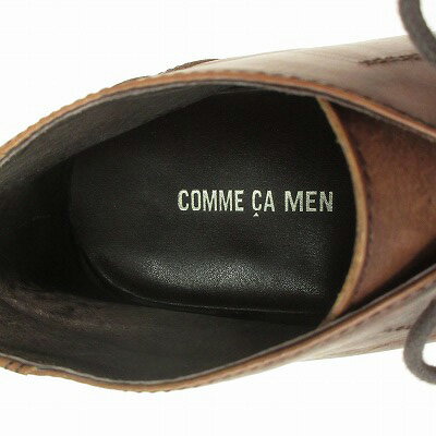 【中古】コムサメン COMME CA MEN ドレスシューズ ストレートチップ 26 茶 ブラウン メンズ 【ベクトル 古着】 240606