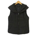 【中古】アズールバイマウジー AZUL by moussy ジャケット ベスト 中綿 ダブルカラー M 黒 ブラック レディース 【ベクトル 古着】 24080...