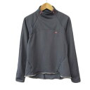 【中古】エレッセ ellesse カットソー ハーフジップ トレーニング M グレー レディース 【ベクトル 古着】 241009