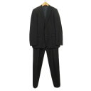 【中古】パーソンズフォーメン PERSON'S FOR MEN Ele-ku:l スーツ ストライプ シングル A8 紺 ネイビー メンズ 【ベクトル 古着】 ...
