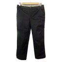 【中古】コムサイズム COMME CA ISM パンツ テーパード クロップド L 黒 ブラック レディース 【ベクトル 古着】 241130