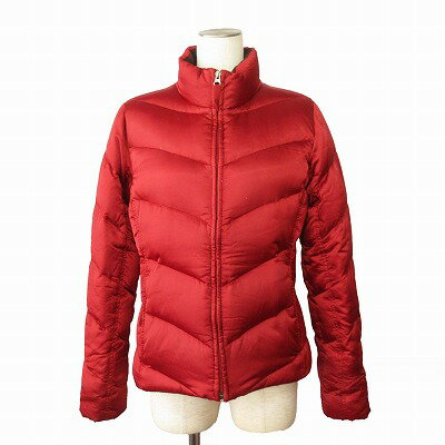 【中古】エディーバウアー EDDIE BAUER ダウンジャケット S 赤 レッド レディース 【ベクトル 古着】 250109