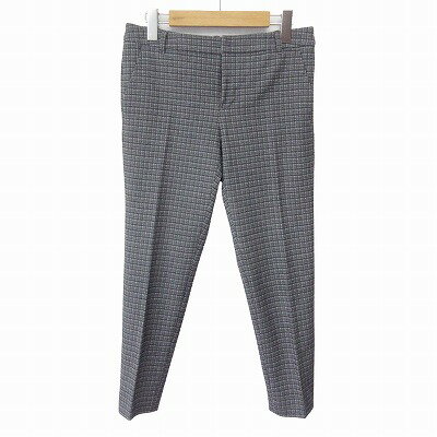 樂天商城 - 【中古】インディヴィ INDIVI パンツ スラックス センタープレス チェック 36 黒 ブラック レディース 【ベクトル 古着】 250603