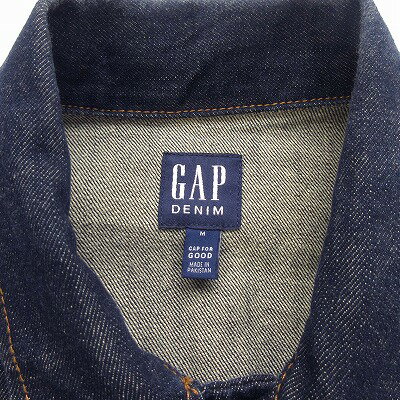 【中古】ギャップ GAP ジャケット デニム トラッカージャケット M 紺 メンズ 【ベクトル 古着】 250601