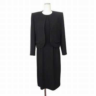 【中古】SOIR BENIR 東京ソワール ブラックフォーマル ジャケット ワンピース 11 黒 レディース 【ベクトル 古着】 250701 【中古】SOIR BENIR 東京ソワール ブラックフォーマル ジャケット ワンピース 11 黒 レディース 【ベクトル 古着】 250701