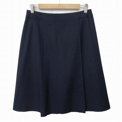 【中古】オールドイングランド OLD ENGLAND スカート 膝丈 台形 38 紺 レディース 【ベクトル 古着】 250630