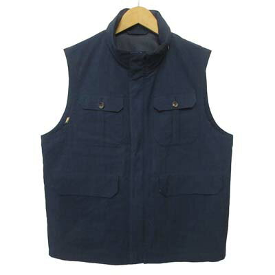 【中古】ダックス DAKS ベスト ジャケット コットンナイロン L 紺 メンズ 【ベクトル 古着】 250929