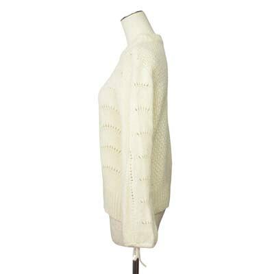 【中古】ミラオーウェン Mila Owen ニット セーター ボリュームスリーブ リボン 透かし編み 0 白 ホワイト レディース 【ベクトル 古着】 251124 auc-vector-20585311 ブランド古着の買取販売ベクトル サンプル画像2
