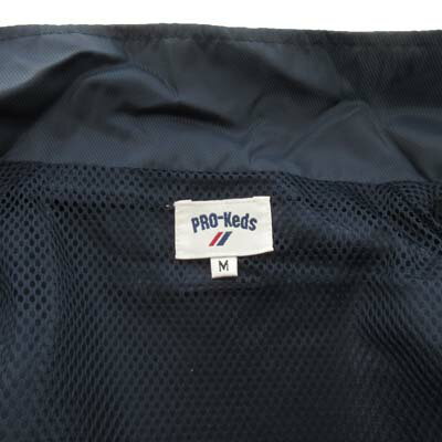 【中古】プロケッズ PRO-KED'S セットアップ ナイロン 裏メッシュ ライン ロゴ M 紺 ネイビー メンズ 【ベクトル 古着】 260209 3