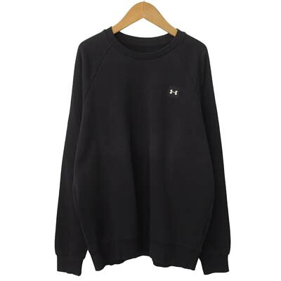 【中古】アンダーアーマー UNDER ARMOUR スウェット トレーナー ライバルフリース クルー トレーニ コットン ポリエステル L ネイビー メンズ 【ベクトル 古着】 260211