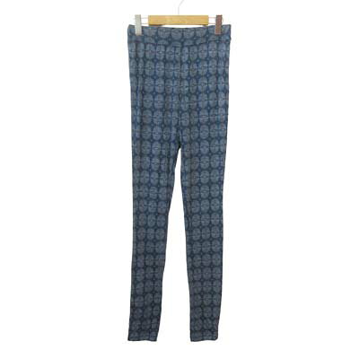 【中古】ズッカ zucca レギパン 総柄 ウール M 紺 ネイビー レディース 【ベクトル 古着】 260330