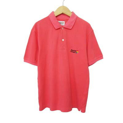 【中古】Benetton Formula1 ベネトン フォーミュラ 90s ポロシャツ 東京ドーム M ピンク メンズ 【ベクトル 古着】 260411