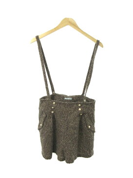 ダズリン dazzlin パンツ ショート サスペンダー付き ウール S 茶 ブラウン /MK28 レディース 【中古】【ベクトル 古着】 180913 ブランド古着ベクトルプレミアム店