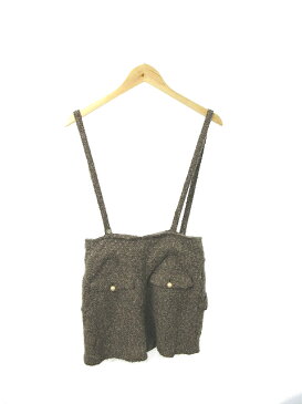 ダズリン dazzlin パンツ ショート サスペンダー付き ウール S 茶 ブラウン /MK28 レディース 【中古】【ベクトル 古着】 180913 ブランド古着ベクトルプレミアム店