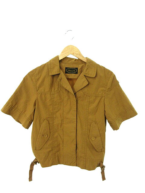 【中古】ブロードゥリー&コー Broderie&Co ナノユニバース シャツ ワーク 半袖 38 茶 ブラウン /AS13 レディース 【ベクトル 古着】 180913 ブランド古着ベクトルプレミアム店 auc-vector-20746872 ブランド古着の買取販売ベクトル パッケージ画像