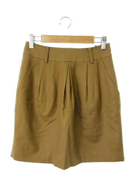 【中古】アクアガール aquagirl スカート タイト ミニ ジップフライ ウール 34 茶 ブラウン /M2O23 レディース 【ベクトル 古着】 181015 ブランド古着ベクトルプレミアム店
