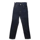 【中古】アーバンリサーチ ドアーズ URBAN RESEARCH DOORS デニムパンツ ジーンズ ジーパン テーパード コットン 無地 36 青 ブルー ボ...