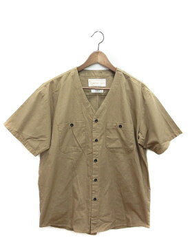ビーミングバイビームス B:MING LIFE STORE by BEAMS ニユバーサルオーバーオール UNIVERSALOVERALL シャツ ノーカラー 半袖 M ベージュ /ST メンズ 【中古】【ベクトル 古着】 190306 ブランド古着ベクトルプレミアム店