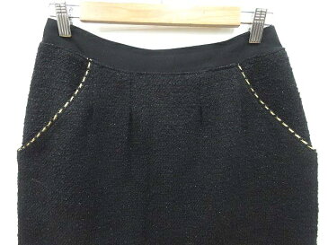 【中古】プロポーション ボディドレッシング PROPORTION BODY DRESSING タイトスカート ミニ ツイード 3 黒 ブラック /KB レディース 【ベクトル 古着】 200207 ベクトルプレミアム店