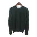 【中古】ザラ ZARA ニット カットソー 長袖 S 緑 グリーン /MS レディース 【ベクトル 古着】 240117