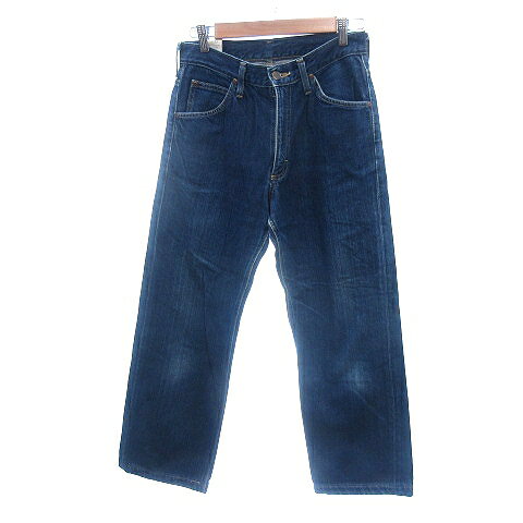 【中古】リー LEE デニムパンツ ジーンズ ストレート 29×33 紺 ネイビー /AU メンズ 【ベクトル 古着】 240517