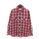 【中古】ロペピクニック ROPE Picnic シャツ チェック 長袖 38 赤 レッド 紺 ネイビー 白 ホワイト /MS レディース 【ベクトル 古着】 240606(4)