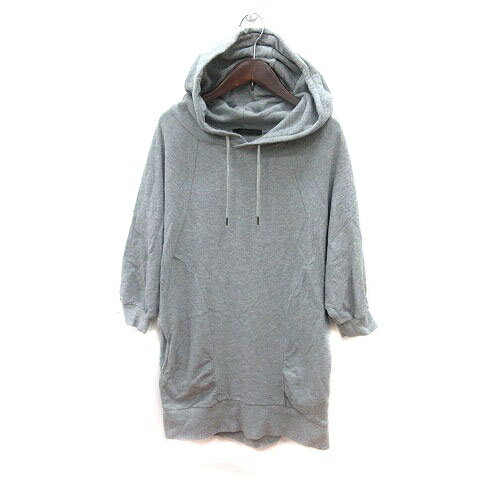 【中古】マウジー MOUSSY チュニック フード ドルマンスリーブ 七分袖 F グレー /MS レディース 【ベクトル 古着】 240718 【中古】マウジー MOUSSY チュニック フード ドルマンスリーブ 七分袖 F グレー /MS レディース 【ベクトル 古着】 240718