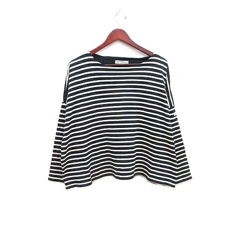 【中古】ビームスハート BEAMS HEART カットソー ボートネック ドルマンスリーブ ボーダー 長袖 紺 ネイビー 白 ホワイト /YK ■MO レディース 【ベクトル 古着】 240617 【中古】ビームスハート BEAMS HEART カットソー ボートネック ドルマンスリーブ ボーダー 長袖 紺 ネイビー 白 ホワイト /YK ■MO レディース 【ベクトル 古着】 240617