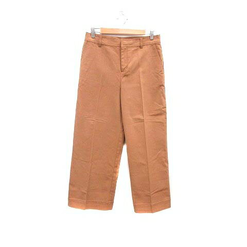 【中古】ドゥクラッセ DoCLASSE スラックスパンツ ワイド カラーデニム 11 茶 ブラウン /YK レディース 【ベクトル 古着】 240614
