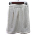 【中古】ビームスハート BEAMS HEART タイトスカート ひざ丈 花柄 1 白 ホワイト /YI レディース 【ベクトル 古着】 240724(4)