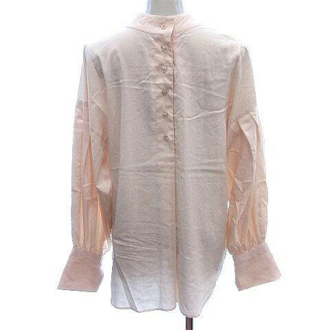 【中古】スタイルミキサー STYLEMIXER チュニック シャツ ブラウス ハイネック 長袖 F うすだいだい色 オレンジ /AU レディース 【ベクトル 古着】 240704