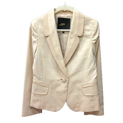 【中古】レイビームス Ray Beams テーラードジャケット 総裏地 シングル 1 白 アイボリー /MN レディース 【ベクトル 古着】 240704 【中古】レイビームス Ray Beams テーラードジャケット 総裏地 シングル 1 白 アイボリー /MN レディース 【ベクトル 古着】 240704