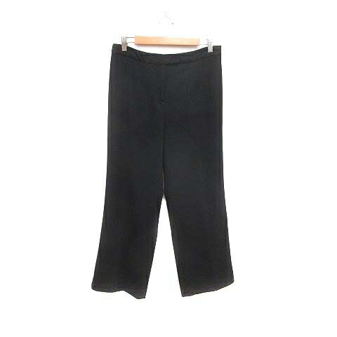 【中古】ブルーノ ピアッテリ BRUNO PIATTELLI ストレートパンツ 40 黒 ブラック /YK レディース 【ベクトル 古着】 240707