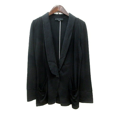 【中古】アンタイトル UNTITLED ジャケット ショールカラー シングル 1 黒 ブラック /MN レディース 【ベクトル 古着】 240712 【中古】アンタイトル UNTITLED ジャケット ショールカラー シングル 1 黒 ブラック /MN レディース 【ベクトル 古着】 240712