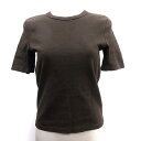 【中古】ザラ ZARA カットソー Tシャツ クルーネック 半袖 XS 茶 ブラウン /AU レディース 【ベクトル 古着】 240725(4)