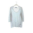 【中古】ジョンブル JOHNBULL チュニック カットソー Uネック 七分袖 M 白 ホワイト 黒 ブラック /YK レディース 【ベクトル 古着】 240909(4)