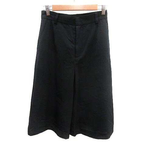 【中古】マルティニーク martinique ガウチョパンツ 2 黒 ブラック /AU レディース 【ベクトル 古着】 240816