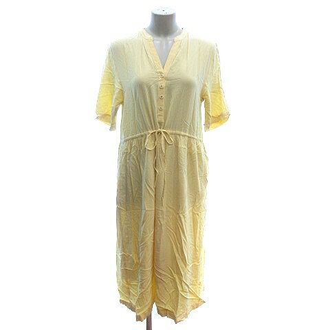 【中古】ユニクロ UNIQLO イネス ド ラフレサンジュ INES DE LA FRESSANGE シャツワンピース ロング ノーカラー 五分袖 XS 黄色 イエロー /AU ●RY レディース 【ベクトル 古着】 240815 【中古】ユニクロ UNIQLO イネス ド ラフレサンジュ INES DE LA FRESSANGE シャツワンピース ロング ノーカラー 五分袖 XS 黄色 イエロー /AU ●RY レディース 【ベクトル 古着】 240815